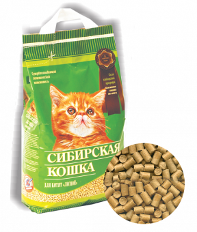 Сибирская Кошка  "Лесной" для котят  5л древесные гранулы фото, цены, купить