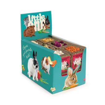 Лакомство Little One  для грыз Корзинка 65г из Луговых трав с наполнением (пастернак,цукини,морковь) фото