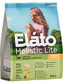 Elato Holistic Lite для кошек для здоровой шерсти с курицей и индейкой 300г фото, цены, купить