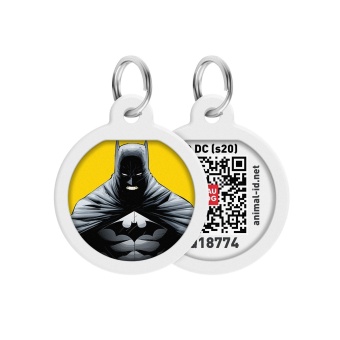 Адресник Collar WAUDOG "Бэтмен желтый" 25 мм  фото, цены, купить