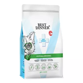 Best Dinner Vet Profi Hypoallergenic при аллергии у кошек 1,5кг фото, цены, купить