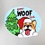 Коврик под миску Happy WOOF year, 35х28 см фото, цены, купить
