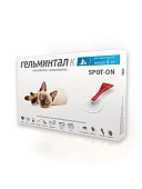 Гельминтал SPOT-ON капли на холку для кошек  до 4кг (1пип) фото, цены, купить