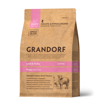 GRANDORF PUPPY для щенков с ягненком и индейкой 3кг фото, цены, купить