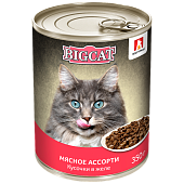 Зоогурман BIG CAT консервы мясное ассорти в желе  350г фото, цены, купить