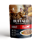 Mr.Buffalo пауч для взрослых кошек говядина в соусе 85г фото, цены, купить