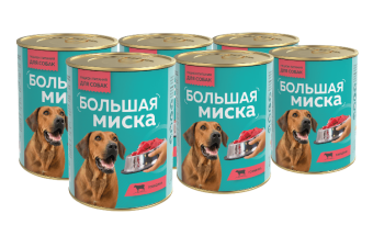 Зоогурман Большая Миска консервы 970г с говядиной для собак фото, цены, купить