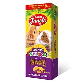 Колба Happy Jungle для крупных.грызунов Мёдовый Микс 6шт 180г  фото, цены, купить
