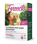 Forsecto (Форсекто)  капли на холку для кошек 2-4кг 2пип*0,6мл фото, цены, купить