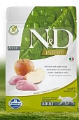 Farmina N&D ADULT Boar&Apple беззерновой, кабан, яблоко для кошек 300г фото, цены, купить