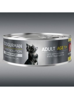 Zoogurman EXPERT Solution Dermacomfort консервы 100г, перепелка с рисом для собак фото, цены, купить