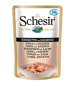 SCHESIR пауч 50г с тунцом и лососем для кошек 