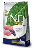 Farmina N&D Mini Lamb&Blueberry ягненок, черника для мини пород 800г