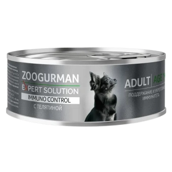 Zoogurman EXPERT Solution Immuno Control консервы 100г, телятина, для собак фото, цены, купить