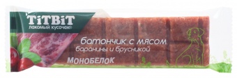 TiTBiT Батончик с Бараниной и Брусникой 40г фото, цены, купить