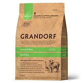 GRANDORF Lamb&Turkey  MINI низкозерновой с ягненком, индейкой для собак мелких пород 8кг фото, цены, купить