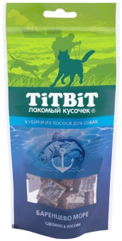 TiTBiT Кубики из Лосося для собак 80г  фото, цены, купить
