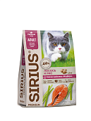 SIRIUS Лосось и рис для взрослых кошек 400г фото, цены, купить