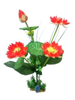 Водяная лилия, оранжевая 40см. (YM-7679) фото, цены, купить