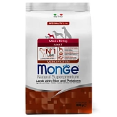 Monge Speciality Line сухой для взрослых собак миниатюрных пород Ягнёнок/Рис 800г фото, цены, купить