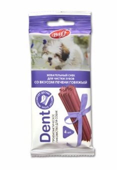Biff Кость DENT со вкусом Печени Говядины для мелких собак 4шт фото, цены, купить
