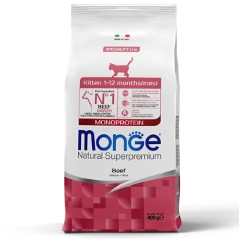 Monge Speciality Line Monoprotein сухой для котят и беременных кошек, из говядины 400 г фото, цены, купить